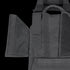 A close-up of the Condor Phalanx Plate Carrier in dark fabric, featuring an open side panel, front fasteners, and straps, displayed flat on a plain background.